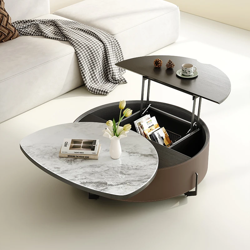 

Center Living Room Coffee Tables Restaurant Dining Marble Luxury Round Table Smart Nordic Mesa Auxiliar Living Room Furniture