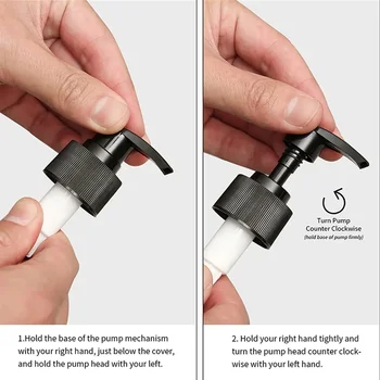 موزع صابون سائل 500 مللي – مع مضخة بلاستيكية قابلة لإعادة الملء، تصميم أسود، مناسب للمطبخ والحمام، ديكور مزرعة - Image 6