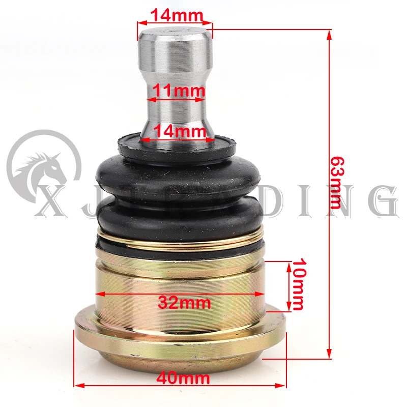 1 PCS 14mm 32X10mm Niedrigeren Schaukel Arm Ball Gelenke Fit Für ATV UTV Go Kart Buggy Golf Quad Bike teile
