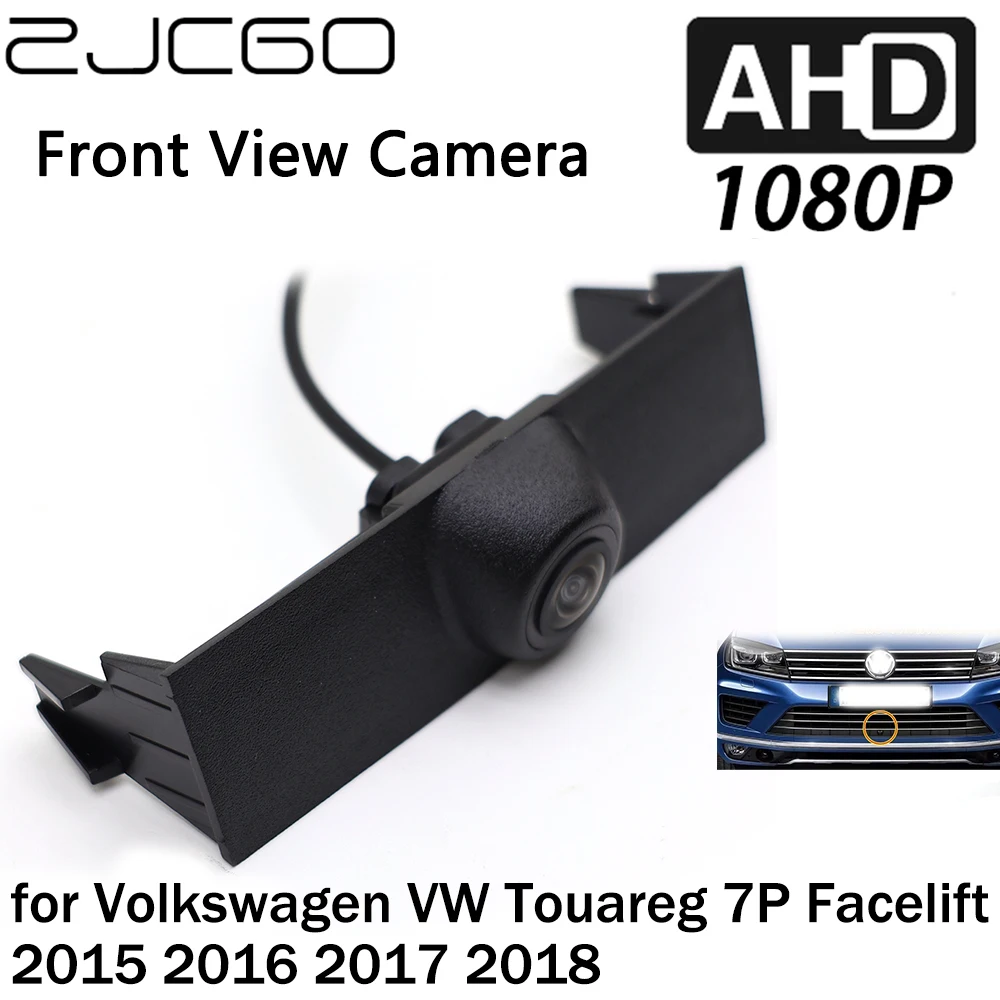 ZJCGOFrontViewLOGOParkingCameraAHD1080PNightVisionforVolkswagenVWTouareg7P