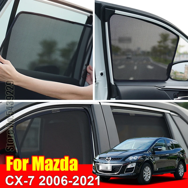 

For Mazda CX-7 CX7 2006-2021 Magnetic Car Sun Visor Accessori Window Cover SunShade Curtain Mesh Shade Blind Custom