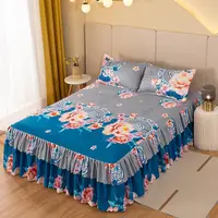 Sheet Set Household with Pillowcase Fashion Modern Water-proof Universal Skin-friendly Single Double Home Textile Bedding Luxury 3