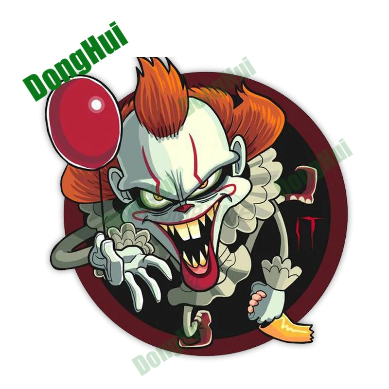 

Anime evil clown car sticker clown decal motorcycle trunk helmet surfboard suitcase camper sticker scratch waterproof