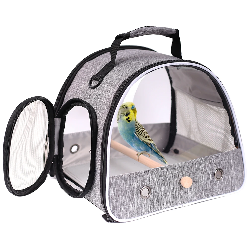 Small Pet Backpack Portable Travel Side Window Foldable Outdoor Rat Rabbit Parakeet Bird Carrier Bag