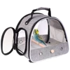 Small Pet Backpack Portable Travel Backpack Side Window Foldable Outdoor Rat Rabbit Parakeet Bird Carrier Bag 6