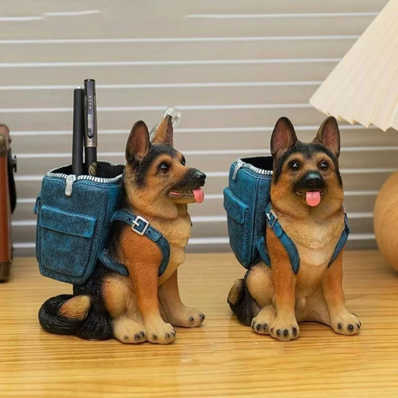 Concrete Mold Collie Silicone Vase Mold for Crafting Concrete Flowerpot