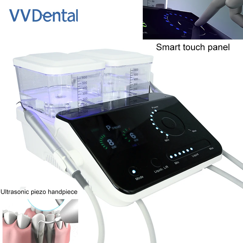 VVDental VRNQ6 стоматологический ультразвуковой пескоструйный аппарат, комплексная и интеллектуальная очистка, ультразвуковой и пескоструйный поток воздуха, дантист