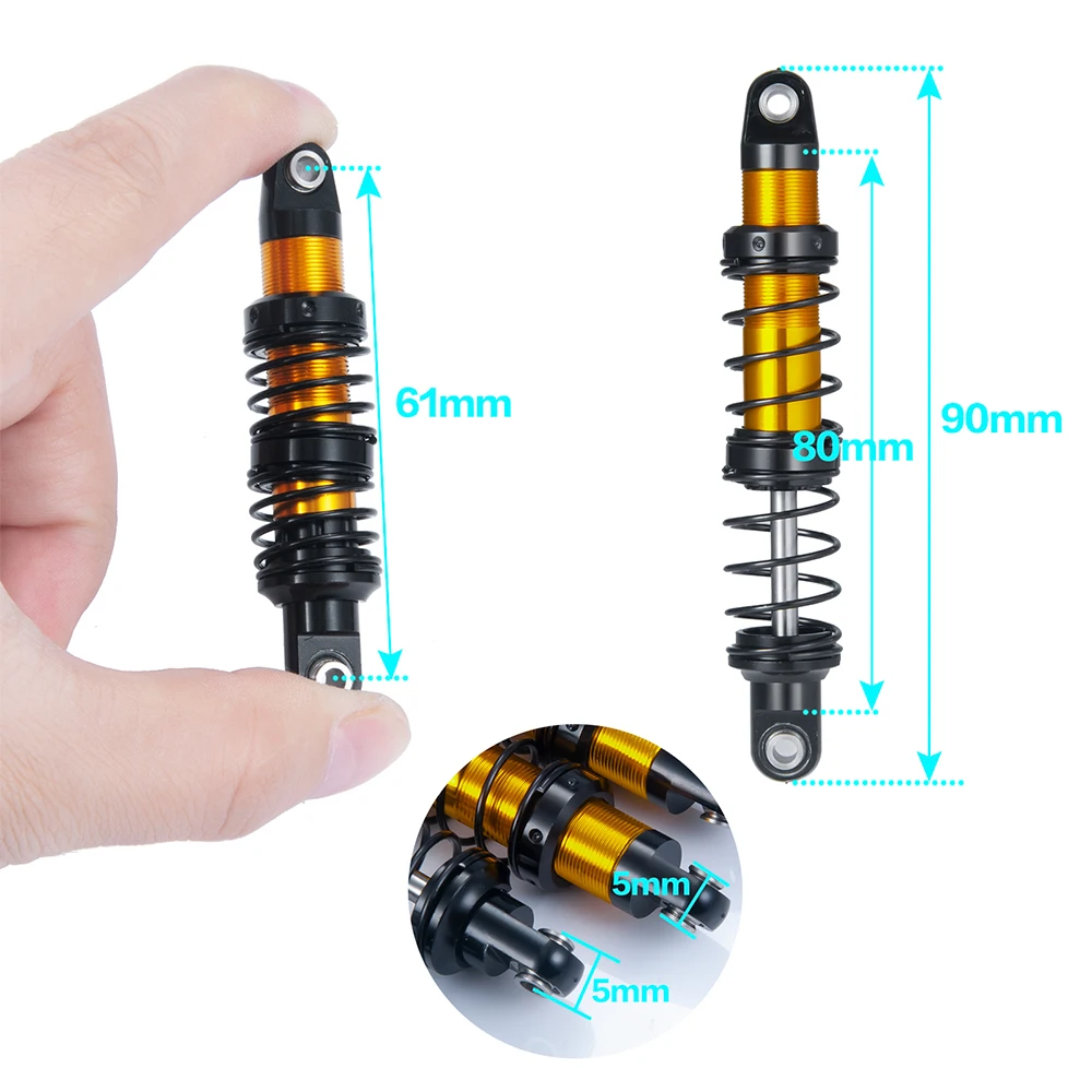YEAHRUN-ݼ    , 70/80/90/100/110/120mm, 1/10  SCX10 90046 AXI03007 TRX4 D90 RC ũѷ 