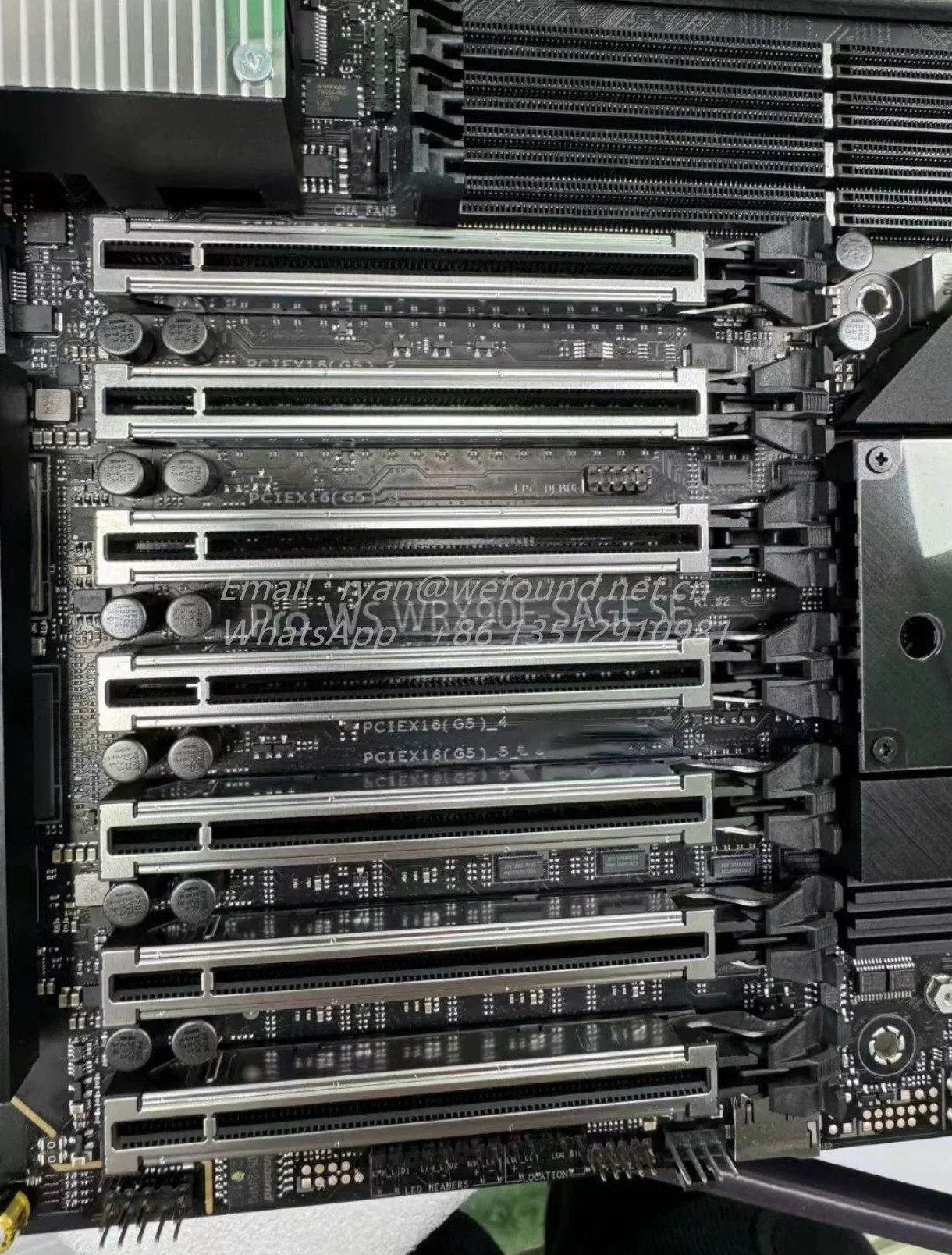 Ddr5 Threadripper Motherboard Pro WS WRX90E-SAGE SE For ASUS AMD