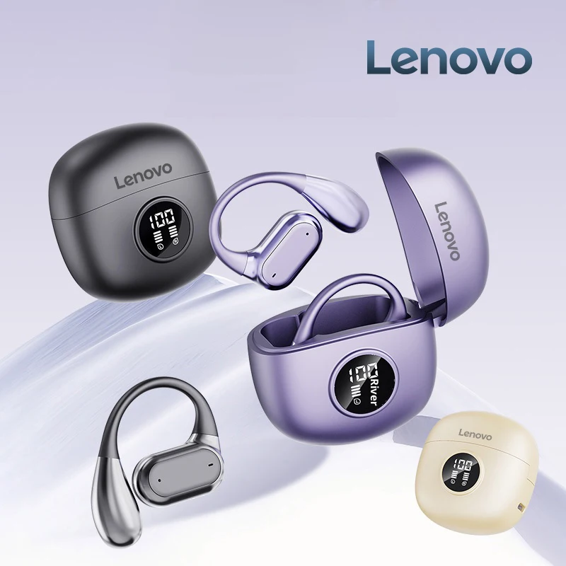 Original Lenovo Q17 Pro OWS Wireless Bluetooth Earphones Gaming Noise Canceling Headphones LED Power Display Sports Headset