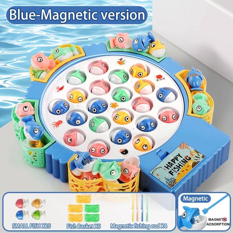 Musical Rotating Fishing Game Plate - Engaging Hand-Eye Coordination Toy