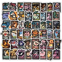 10/30/50/103pcs Pixel Style Anime Pokemon Stickers Pikachu Cartoon Decals DIY Suitcase Stationery Waterproof Sticker for Kids 1