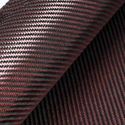 Enhanced Carbon Aramid Fiber Hybrid Fabric Cloth in Twill/Plain Weave Design - About 20x20cm (Type 20)