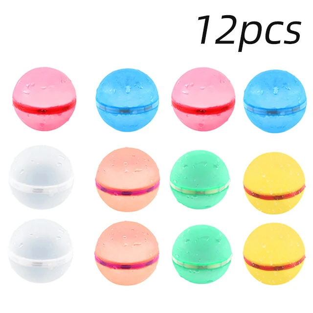 Reusable Magnetic Water Balloons Refillable Water Balloon Quick Fill Self Sealing Bomb Splash Balls for Kid Swimming Pool