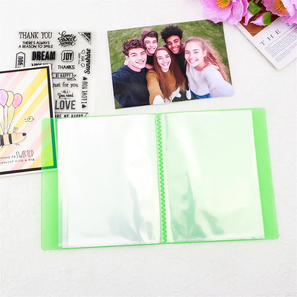 A6 Waterproof 4x6 Clear Photo Album With 40 Pockets & Large Capacity For Photos Cards Stickers For Home Office High Quality