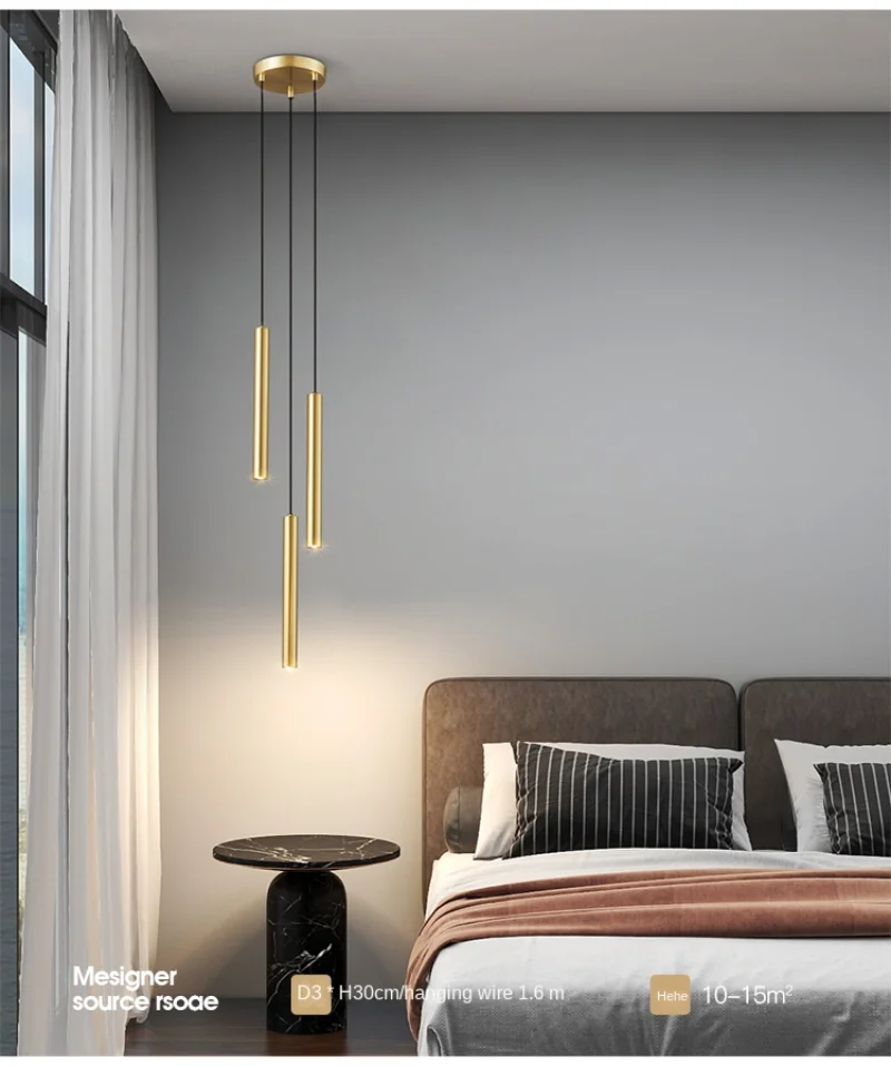 Lamp in hotel room setting