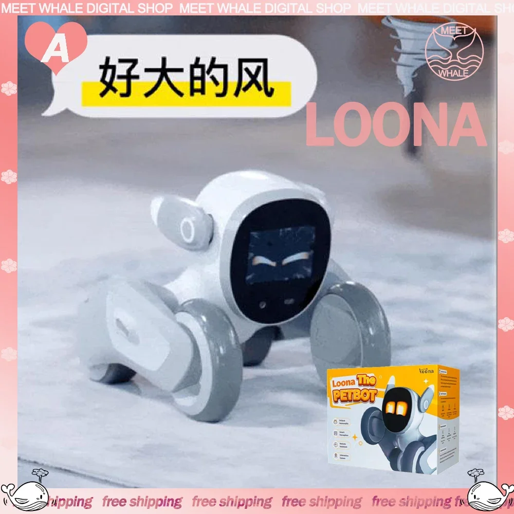 Loona emocjonalne roboty urocze inteligentne inteligentny Robot towarzyszą monitorze gier kompatybilnym z maszyną głosową elektroniczna zabawka prezenty