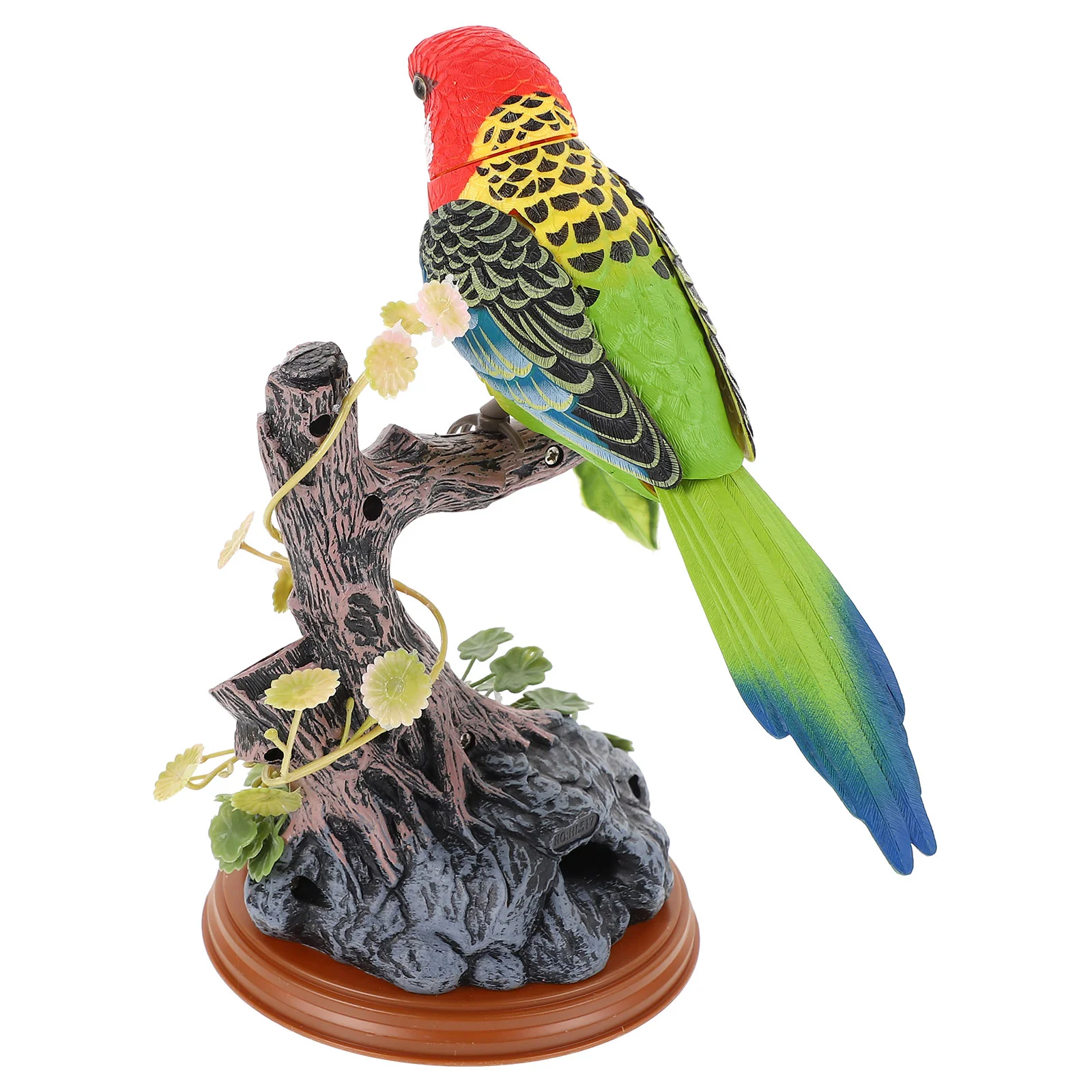 

Parrot Voice Control Toy Faux Branches Decorative Imitation Lovely Model Kids Interesting Adorable Abs Novel Child