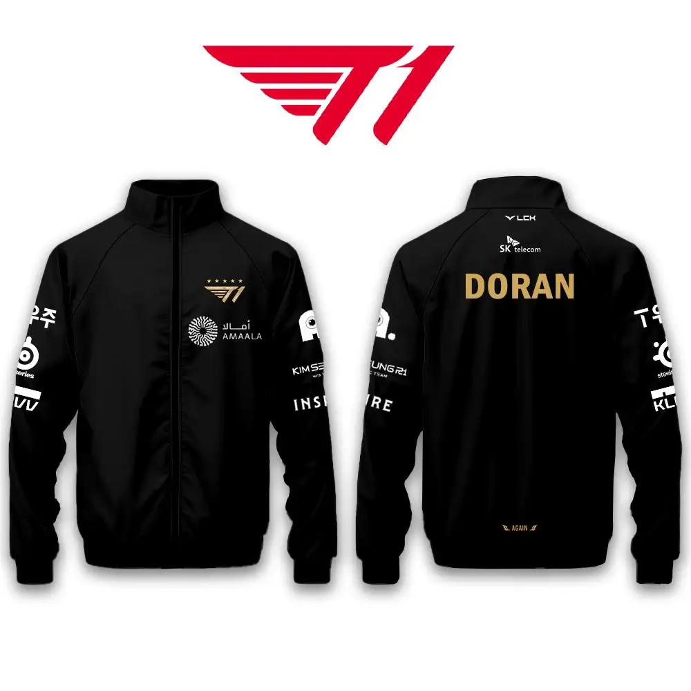 2025 World Championship T1 Team Jackets Jersey SKT Faker LCK
