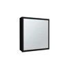 Duma 21.1" H x 19.7" W Mirror Medicine Cabinet, One door with Four interior Shelves for Bathroom, Kitchen Black 3