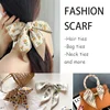 4pcs/set Series Silk Satin Scarf Women Cloth Hair Bands Headdress Accessories Lady Scarves Ribbon Neck Ties for Bag Handle 3