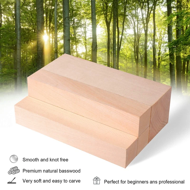 pellet mill for sale 6Inch Basswood Carving Blocks, 4Pcs Whittling Blocks Basswood for Craft, Basswood Carving Wood for Beginner to Expert Wood Boring Machinery