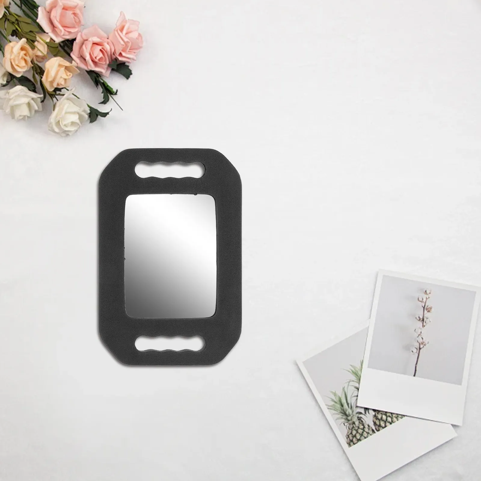 깨지지 않는 이발사 거울, 직사각형 모양, 폼 뒷면, 휴대용/벽걸이형, 미용실, 욕실, 스타일링, 그루밍용
