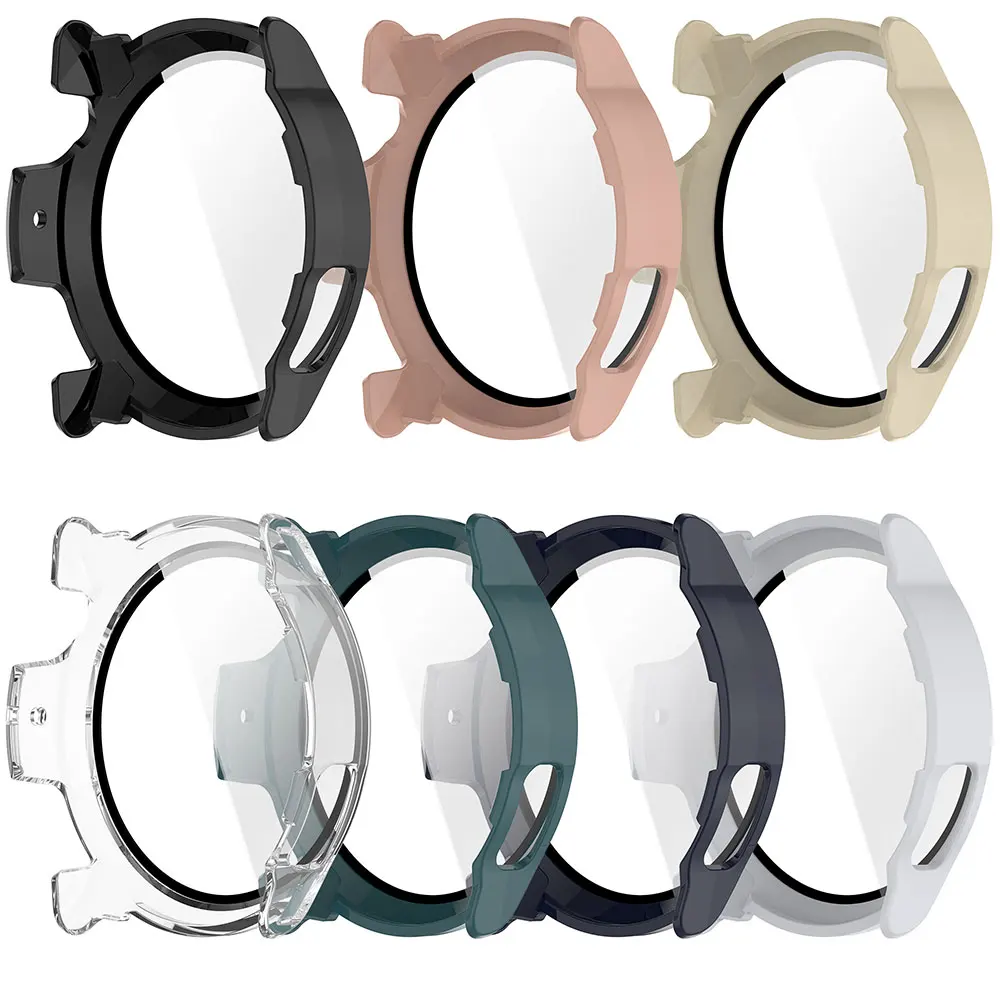 Durable Glass Screen Protector and Frame Case for Smartwatches – Tempered Glass Protective Bumper Cover
