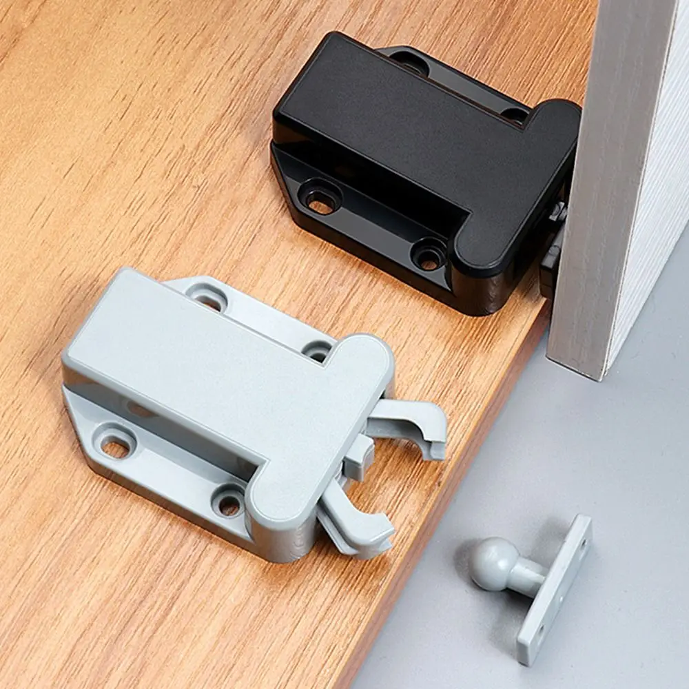 Push To Open Door Bouncer Bouncing Press Type Cabinet Catches Handle-free Invisible Cabinet Pulls Catches Panel Opener Closer door latch