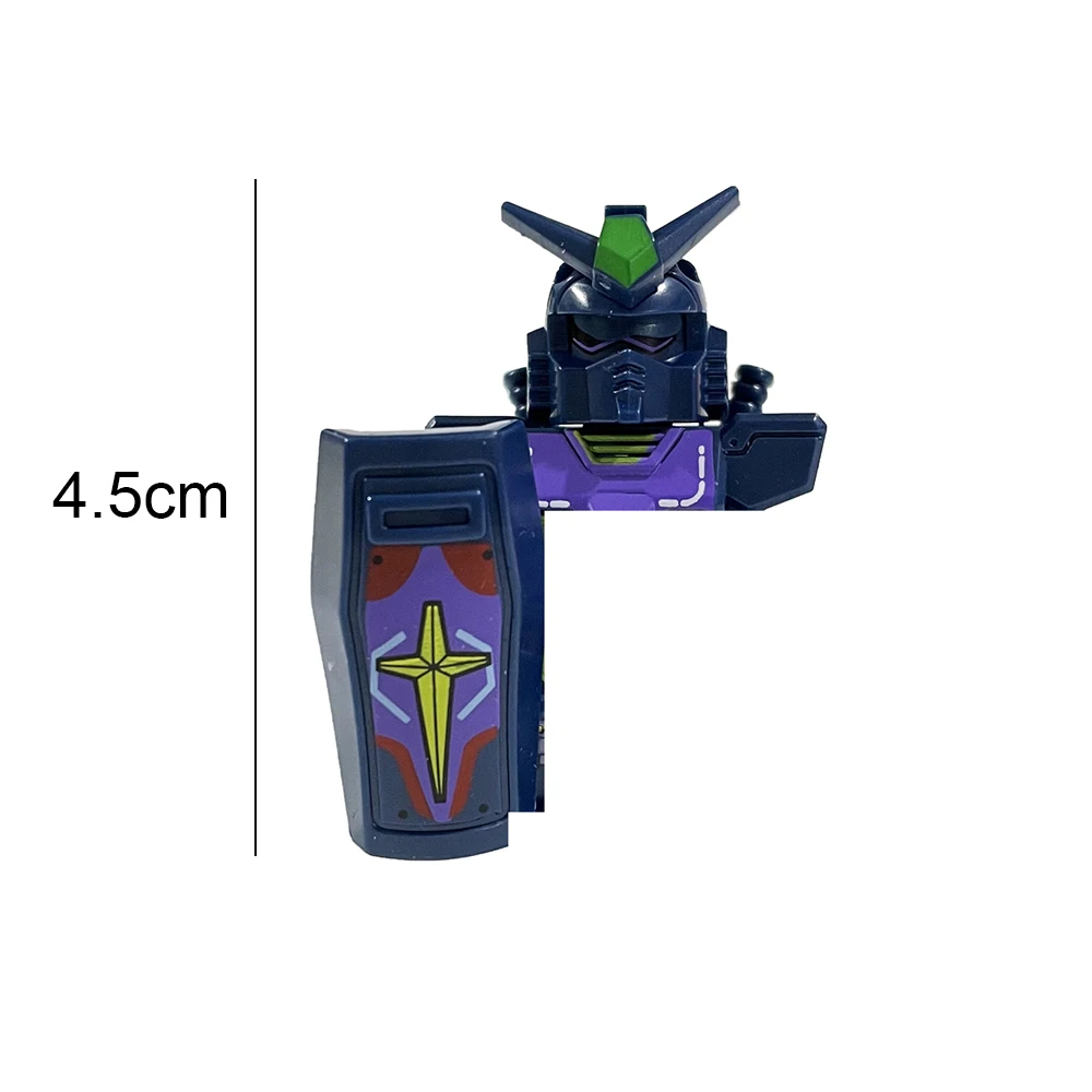8/12PCS Set Gundam Cartoon Anime Figures  Building Blocks Mini Action Figures Bricks Movies Character Assembly Educational Toys