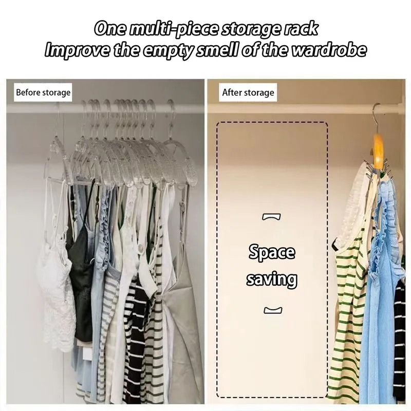 Clothes Hanger Multiple Hooks Women Storage Bra Scarf Organizer Men Tie Belt For Home Wardrobe