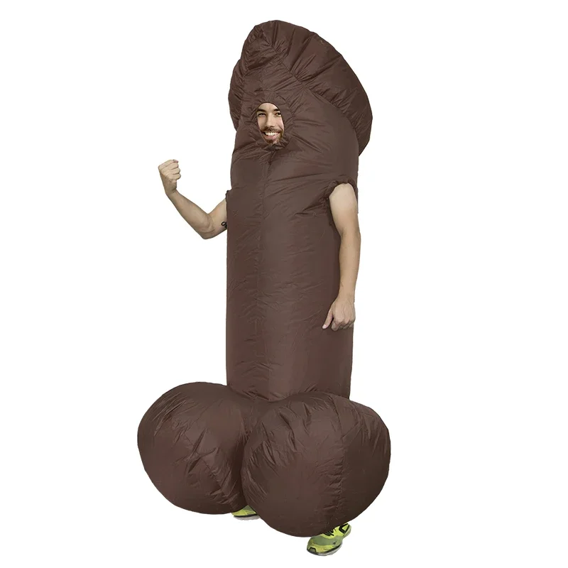 Halloween Costume Anime Bodysuit Costume Men Cosplay Costume Penis Inflatable Jumpsuit