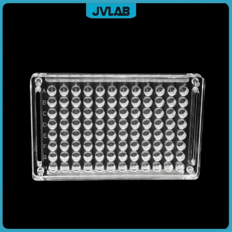 Plexiglass Hemagglutination Plate 96 Wells Acrylic Blood Clotting Board PMMA Plate V-shape U-shape 90 / 110 Degree 1 EA