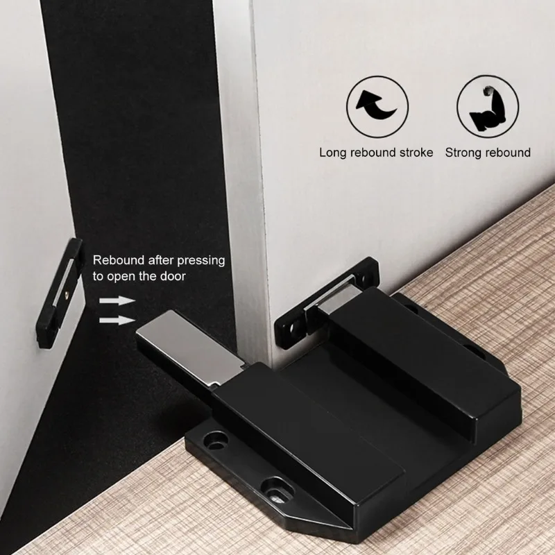 Cabinet Door Reboiler with Magnet, Magnetic Push Lock, Pressure Door Opener, Suitable for Various Wardrobes, Cabinets, Drawers