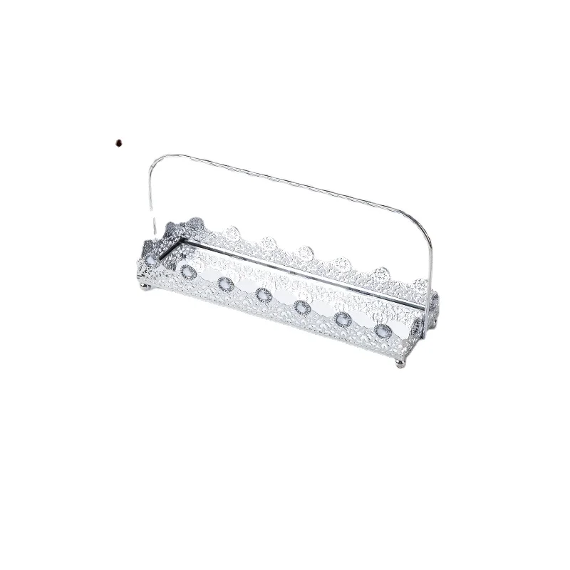 

Silver Series Dessert Table Decoration Tray Cake Plate Dessert Cold Meal Shelf