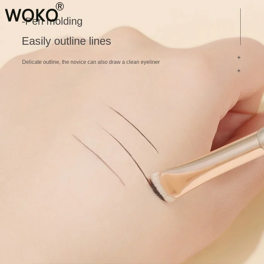 Makeup Brush Crescent Eyeliner Brush Draw Eyeliner Eyeband Contour Makeup Tools Upgrade half round Crescent Blade Eye liner Makeup Brush Thin
