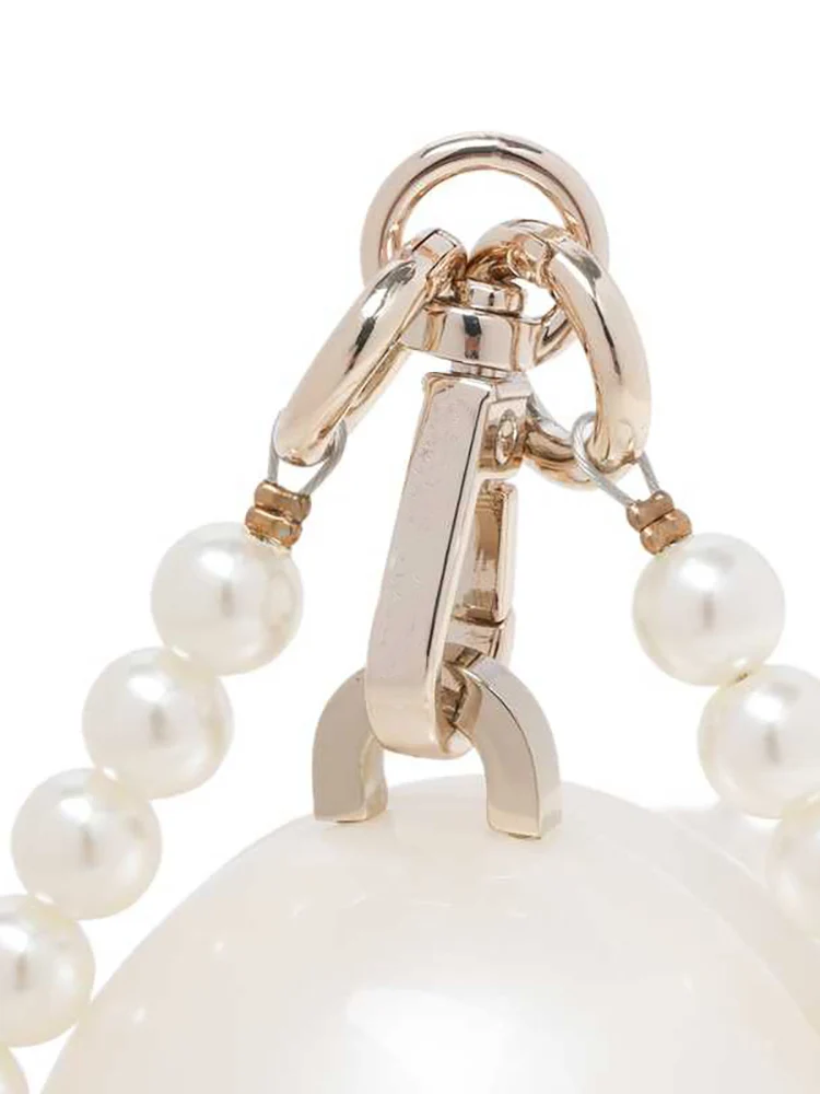 Mini Pearl Bag Crossbody Beaded Necklace Shoulder Handbag Egg Evening Fashion Totebag Women Hand Lady Phone Handbags Small Woman 2