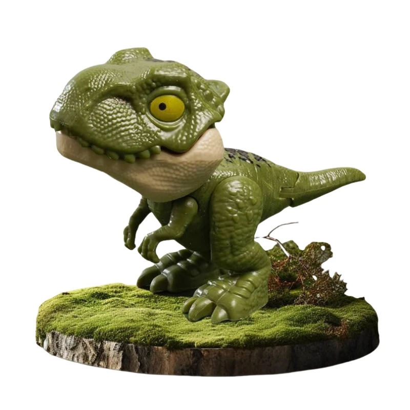 Kids Finger Biting Dinosaur Toys Movable Joints Funny Tricky Children Simulation Mini Dinos Model Boys Birthday Christmas Gifts 5
