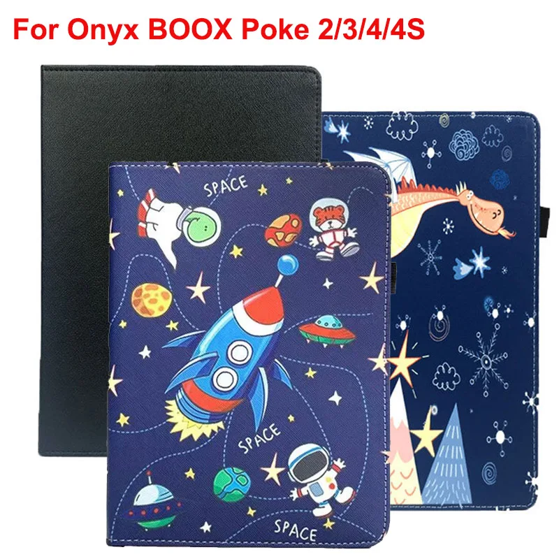 Per Onyx Boox Poke 4 Case 6 Pollici Poke4 Poke4S Cover Posteriore In Pelle Flip Per Onyx Boox Poke 4S Shell Per Onyx Boox Poke 2 Poka 3