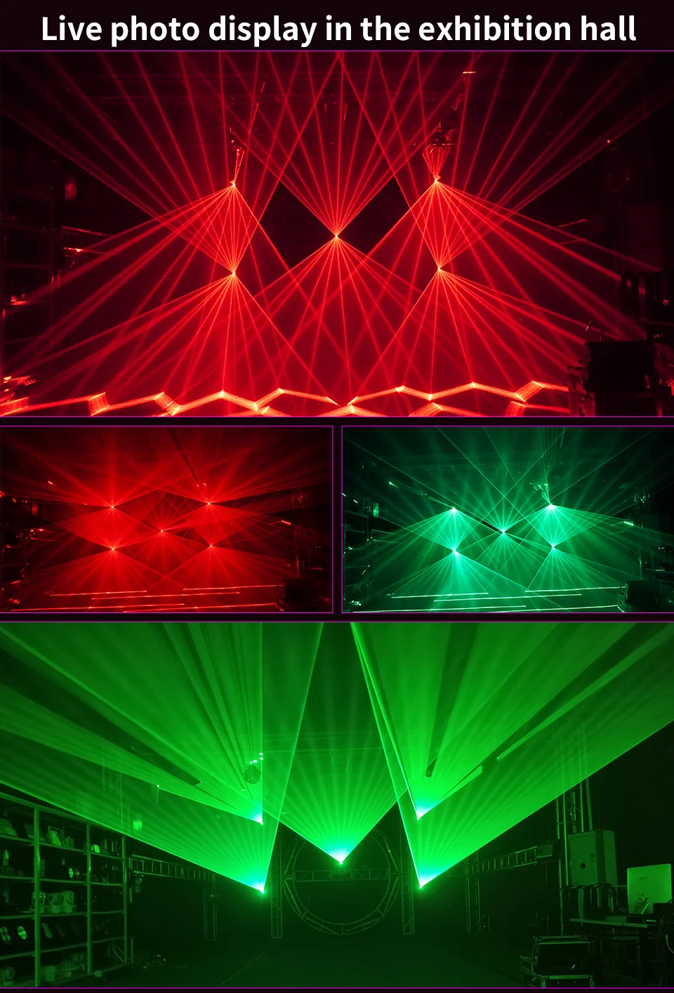 New Stage Laser Light 5W RGB Animation Laser Lights 3D DJ ILDA Laser for Night C