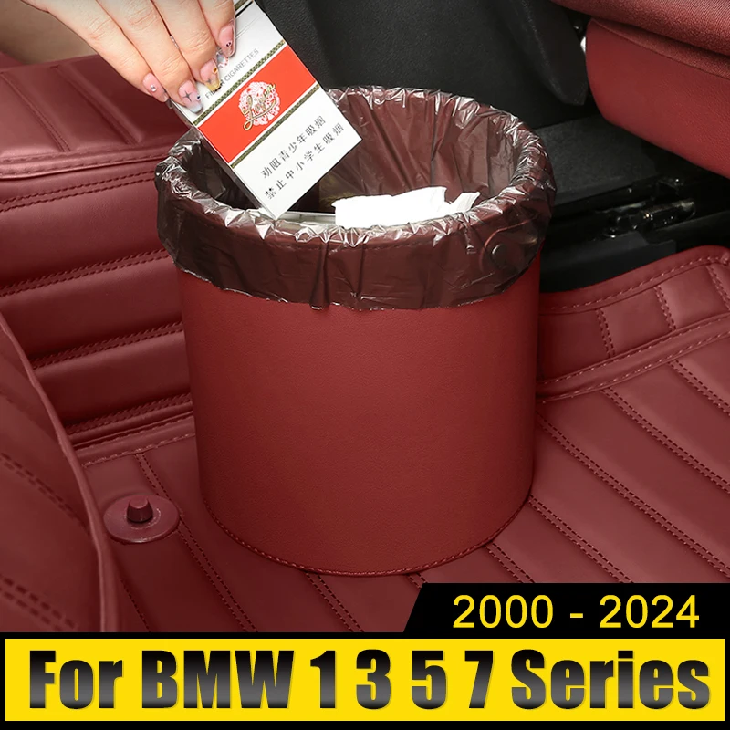 

For BMW 1 3 5 7 Series E81 E87 F20 E46 E90 F30 G20 E36 E92 E91 F31 E60 F10 E61 F11 E65 E66 F01 F02 Car Circular Trash Can Bin