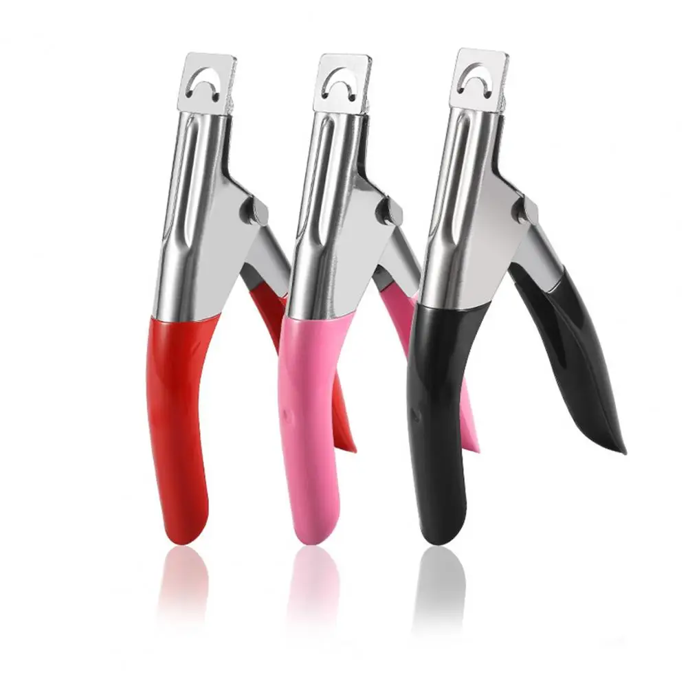 Practical Nail Clipper Strong Power French Manicure Fingernail Nail Clipper Ergonomic Handle Nail Art Clipper for Manicure 2