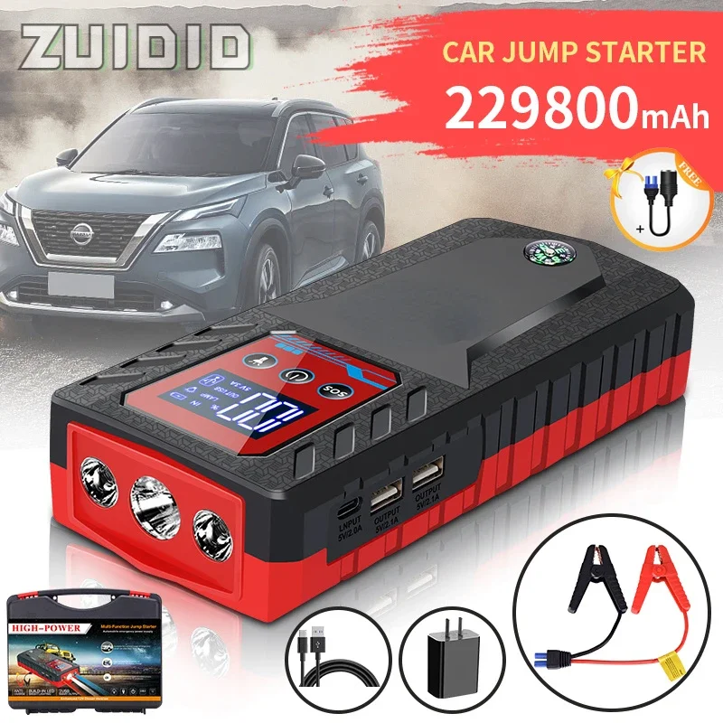 229800mah 8000A Car Jump Starter Device Booster 12V Portable Emergency Power Bank Automobile Starting Booster Articles For Cars