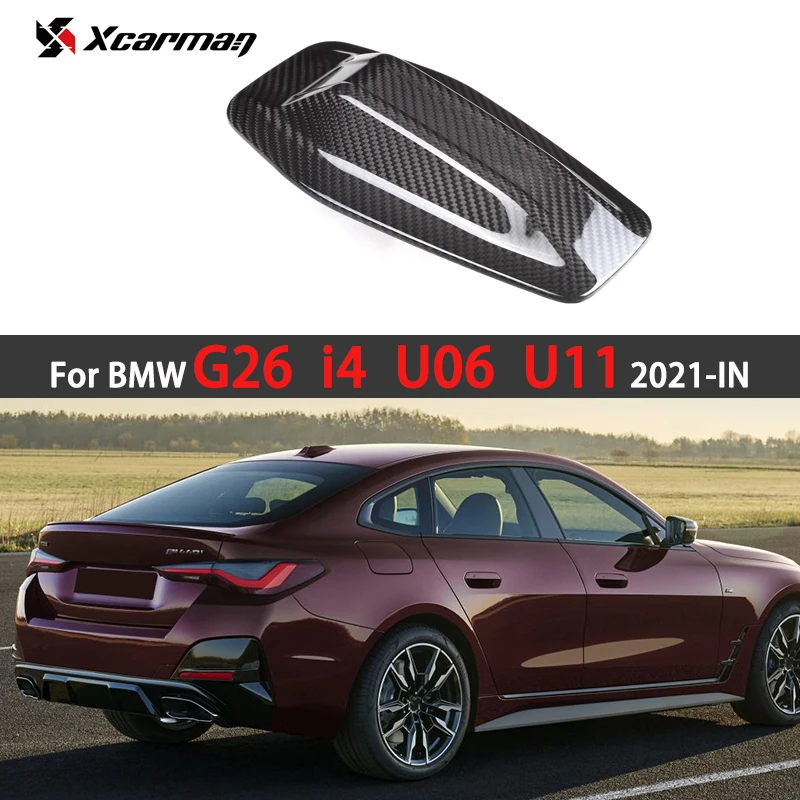 1-pcs-Dry-Carbon-Fiber-Antenna-Trim-Shark-Fin-Cover-Sticky-Style-Roof ...