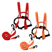 Adjustable Children Ski Training Belt Safety Traction Harness Rope Outdoor Winter Sports Skiing Training Shoulder Belt 2