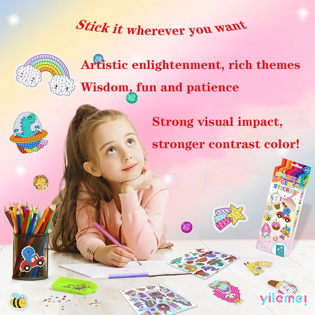  Glittering Craft 5D Painting DIY Project Kits Material Easy  Operate Colorful Stickers Teens Favor Art Crafts Craft Supplies for Kids  6-8 Craft Supplies & Materials Clearance Craft Supplies : Toys 