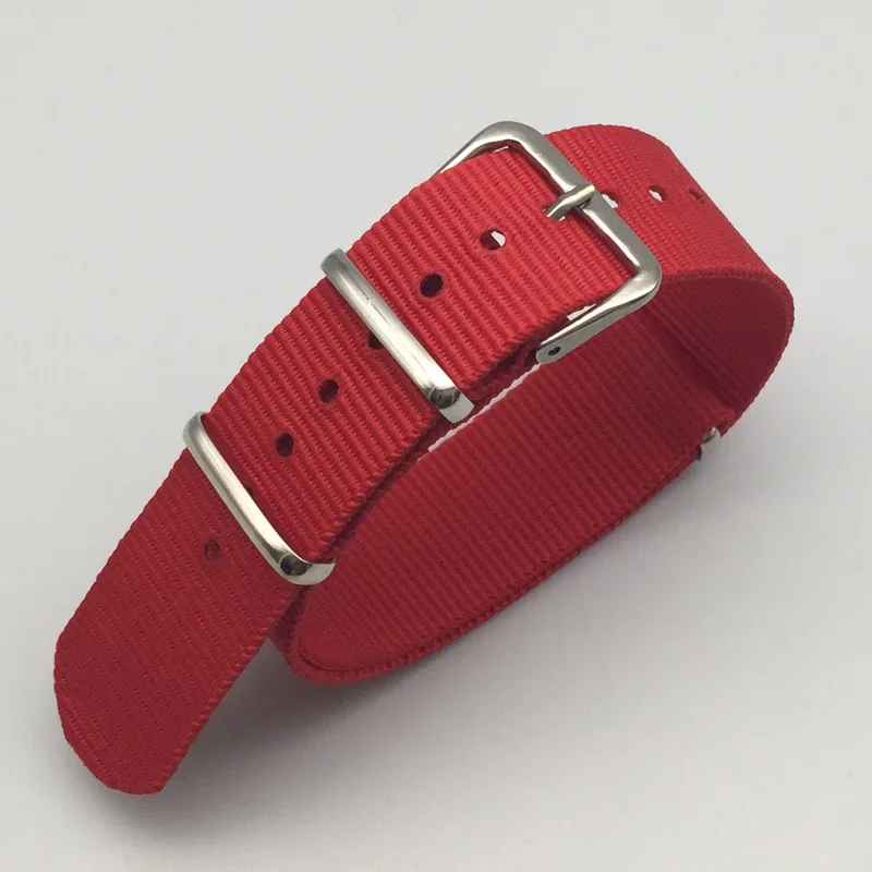 Durable Nylon Canvas Sports Watch Strap with Buckle