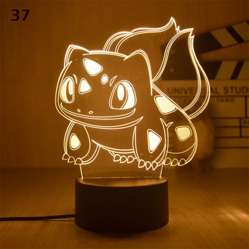 Veilleuse Pokemon Pikachu SLaura tle pour enfants, petites lampes de livre,  lampe de lecture à piles, décoration de chambre, cadeau