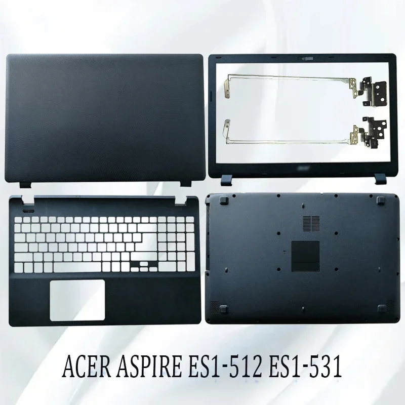 

New Laptop LCD Back Cover/LCD Front bezel/LCD hinges/Palmrest/Bottom Case For Acer Aspire ES1-512 ES1-531 EX2519 N15W4 MS2394