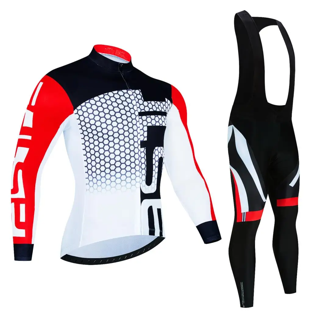 

2024 Pro Team Cycling Jersey Set Long Sleeve Mountain Bike Clothes Wear Maillot Ropa Ciclismo Racing Bicycle Cycling Clothing